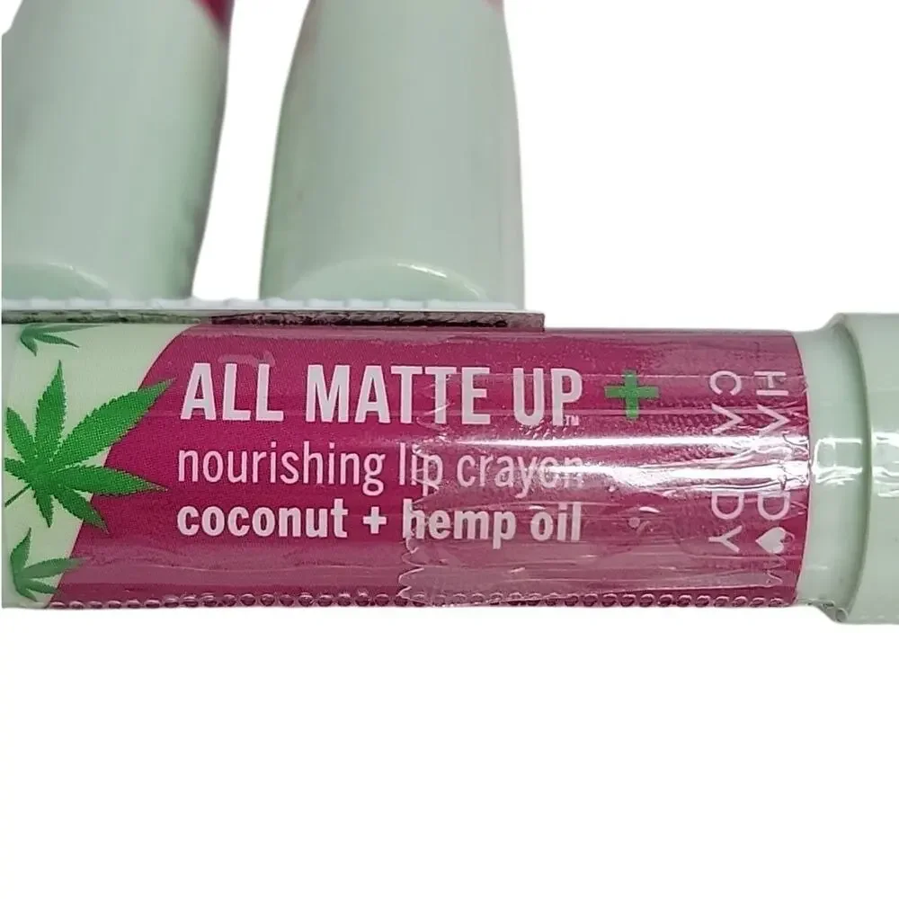 Hard Candy All Matte Up Lip Crayon Coconut Hemp Oil Lot 3 NEW Sealed